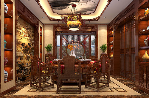 衡山温馨雅致的古典中式家庭装修设计效果图